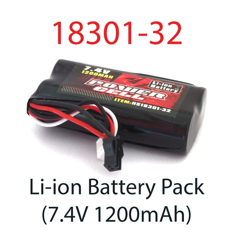 HOSpeed 18301-32 7.4V 1200mAh Li-Ion Pack  1/18 Storm brushed 4WD MT - Hobby City NZ (8348645130477)