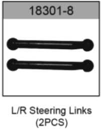 HOSpeed L/R RC Steering Links - HS18301-8