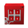 Ultra Pro Heavy Metal D6 Red and White Deluxe Dice Set