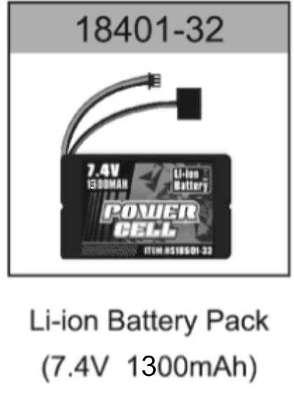 HOSpeed 18401-32 7.4V 1500mAh Li-Ion Pack 1/18 Lightning Brushless Truggy - Hobby City NZ (8348647719149)