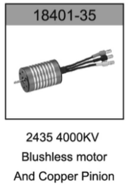 HOSpeed 18401-35 2435 4000KV Brushless Motor & Copper Pinion - Hobby City NZ (8348647882989)