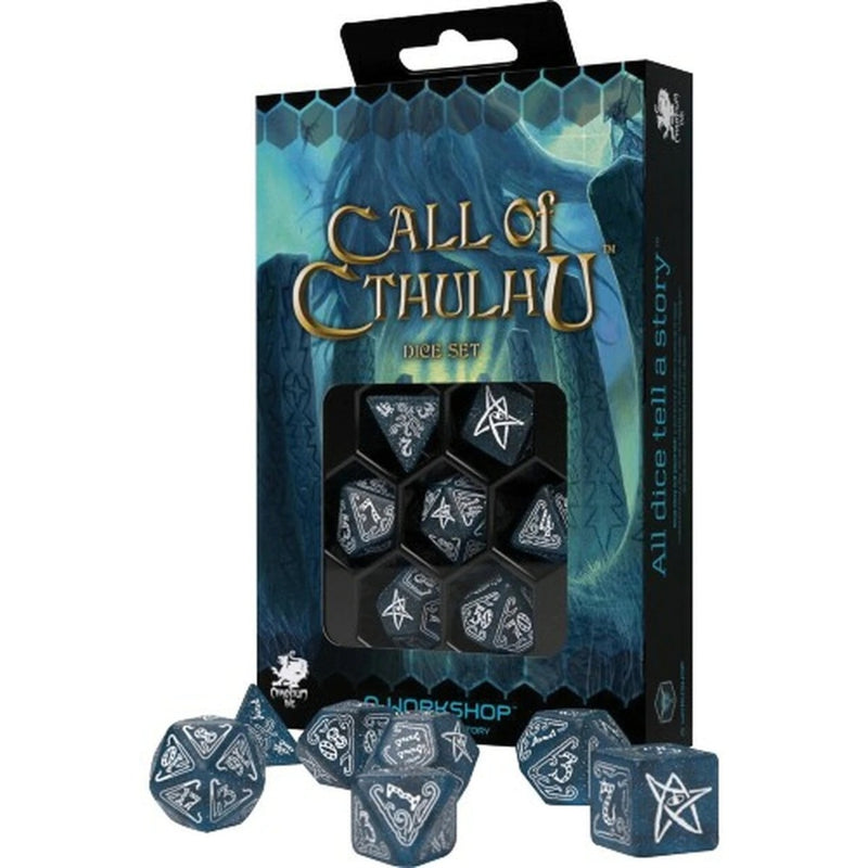 Q Workshop SCTH21 Call of Cthulhu Abyssal & white Dice Set (9003914395885)