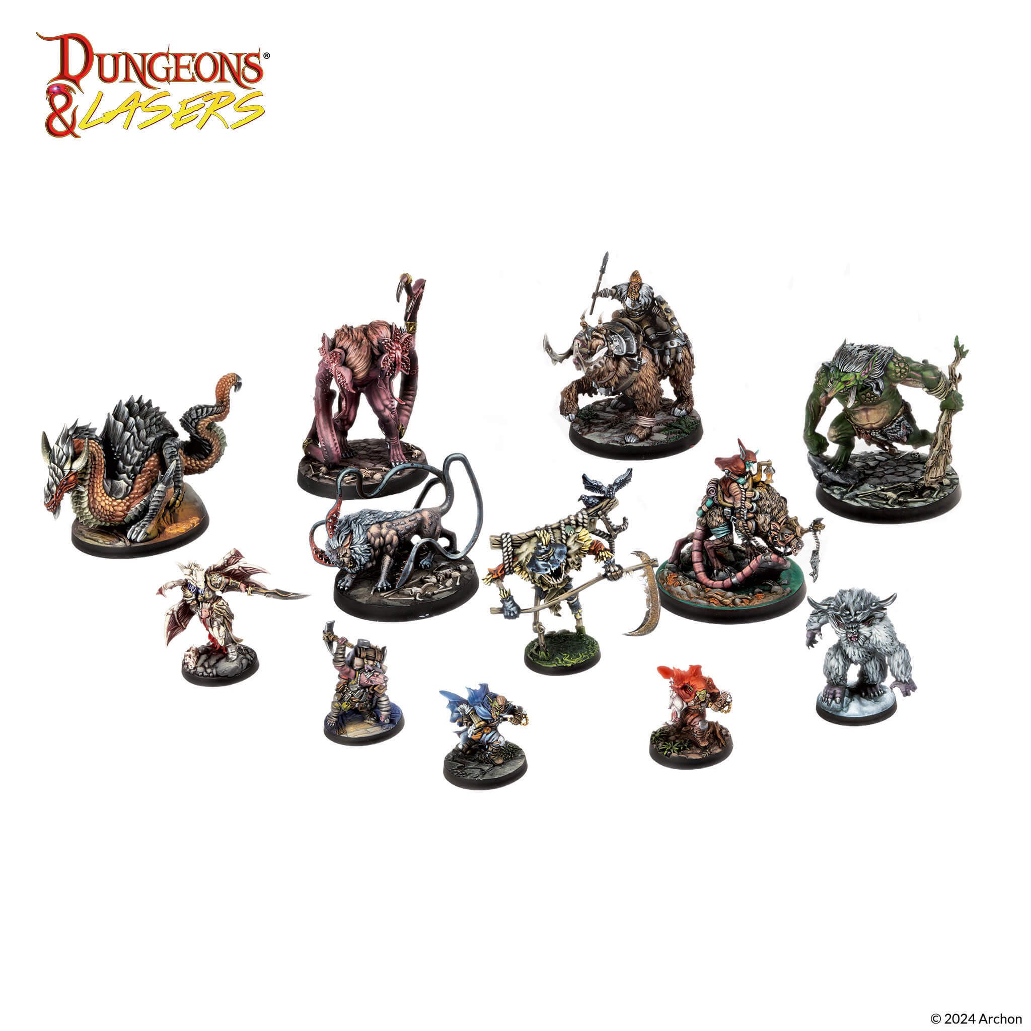 Archon Studio Dungeons & Lasers: Horrors Of Deuslair Miniatures Set (3)