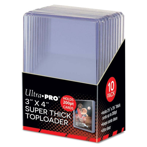 Ultra Pro 15286 3" x 4" Super Thick Toploader 200PT (10ct) (9003681448173)