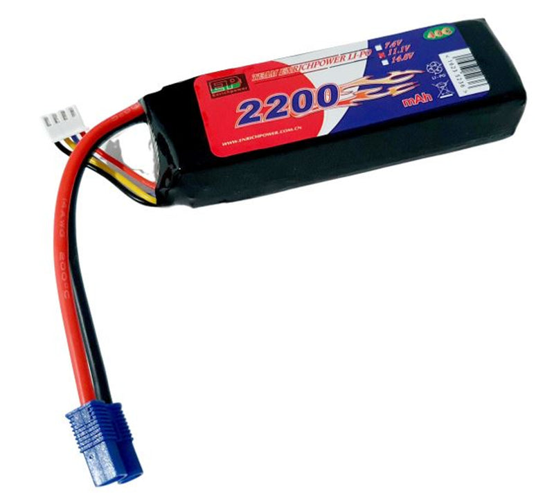 Enrich Power LP4S-2200EC Li-Po 14.8v 2200mAh 40C EC3 (8452814569709)