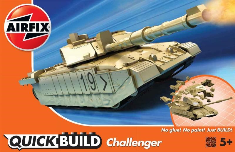 Airfix J6010 QUICK BUILD: Challenger Tank (Desert) - Hobby City NZ (4756152188977)