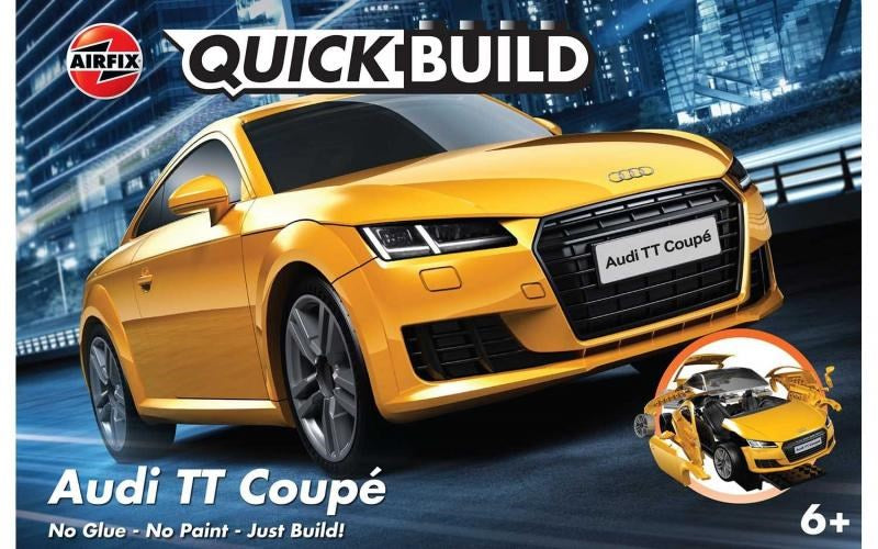 Airfix J6034 QUICK BUILD: Audi TT Coupe (Yellow) (4756152057905)