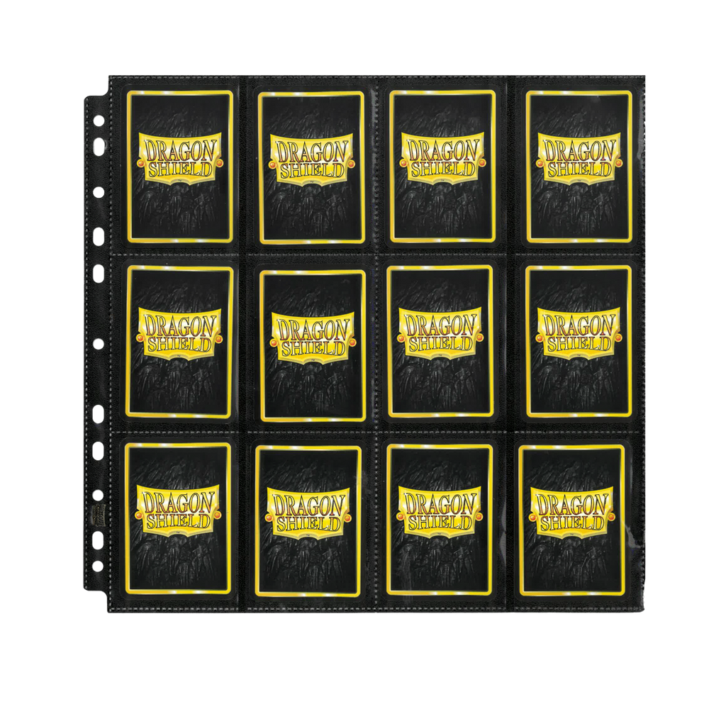 Dragon Shield 24-Pocket Display Black Trading Card Binder Pages