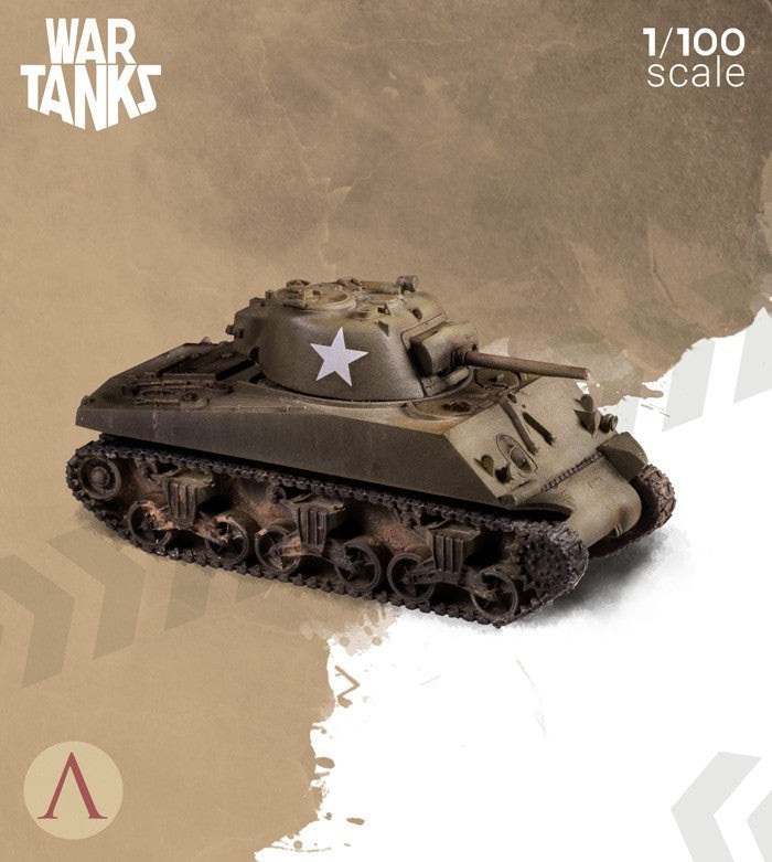 Scale 75 SWT-002 Figures War Tanks Sherman M4A3 1:100