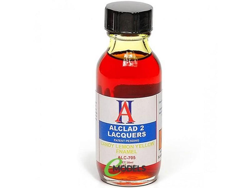 Alclad ALC705  CANDY LEMON YELLOW ENAMEL 1 Oz