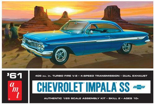 AMT 1013 1/25 1961 Chevy Impala SS (8525532135661)