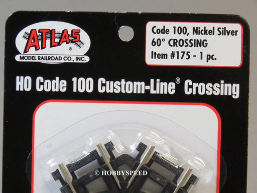 Atlas 175 HO Code 100 60-Degree Custom Crossing (536769069105)