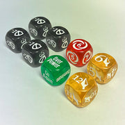 Thai Cards 25GLITTER 25mm Flesh and Blood Dice Set 8pc (Glitter) (9004800442605)