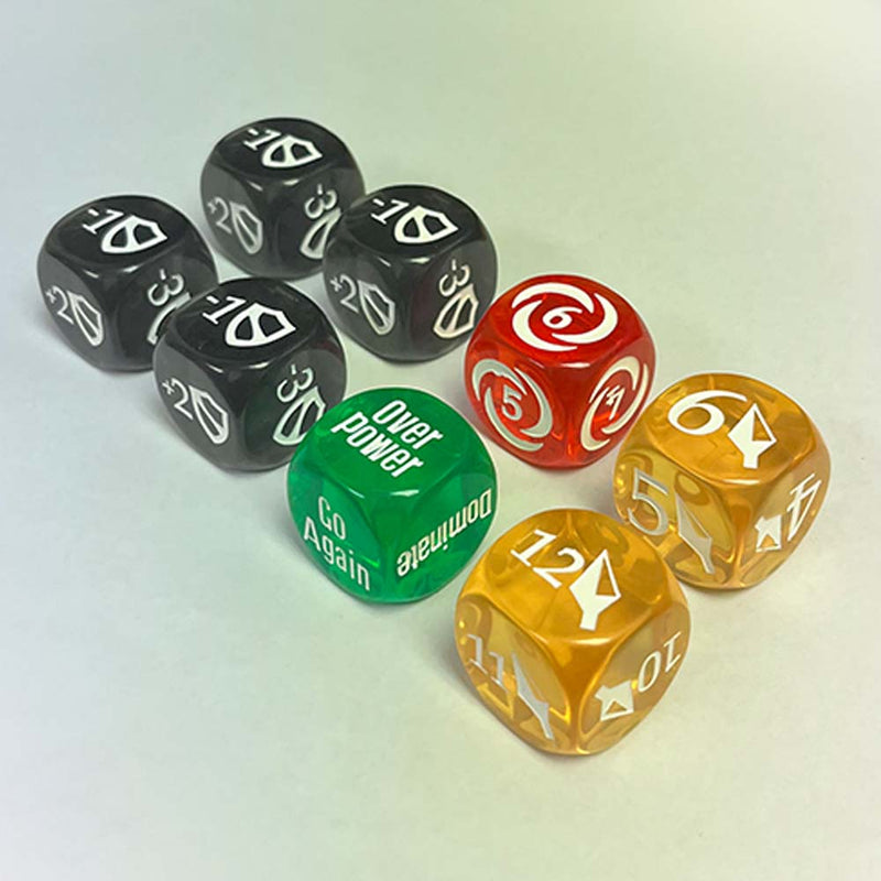 Thai Cards 25GLITTER 25mm Flesh and Blood Dice Set 8pc (Glitter) (9004800442605)