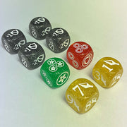 Thai Cards 25GLITTER 25mm Flesh and Blood Dice Set 8pc (Glitter) (9004800442605)