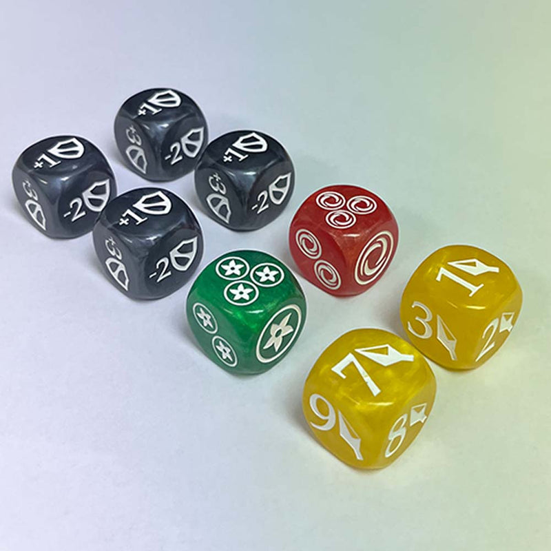 Thai Cards 25MARBLE 25mm Flesh and Blood Dice Set 8pc (Marble) (9004800475373)