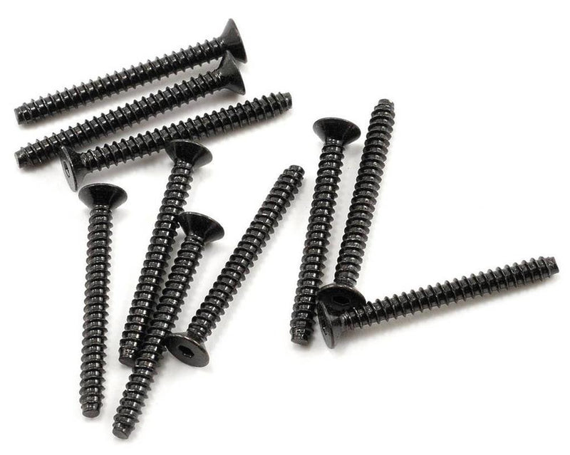 zAXIAL AXA0418 - M2.6x25mm Hex Socket Tapping Flat Head (Black) (10pcs)