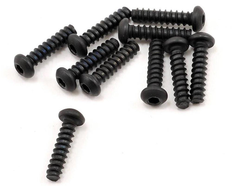 zAXIAL AXA0424 - M2.6x10mm Hex Socket Tapping Button Head (Black) (10pc