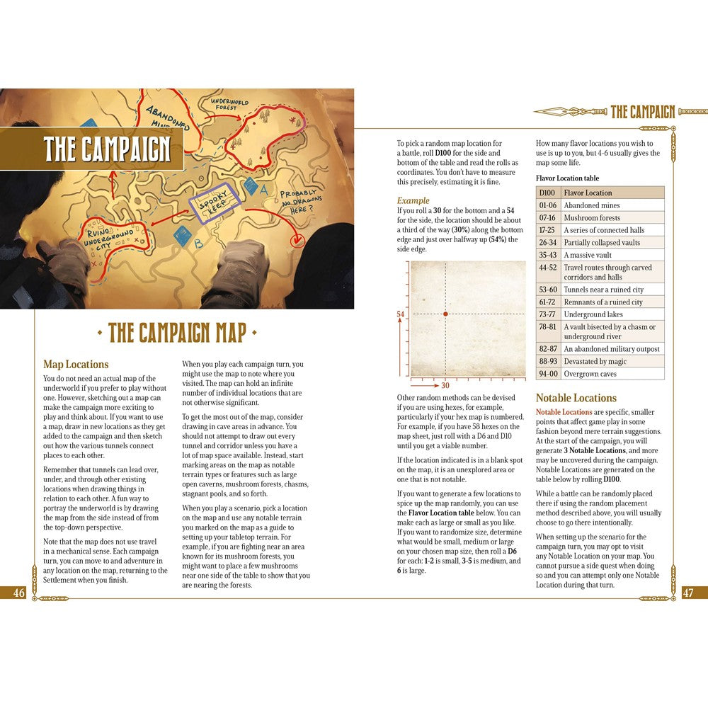 Modiphius Entertainment Five Leagues from the Borderlands Compendium Including Deep Below RPG Rulebook (3)
