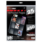 Ultra Pro: UP83675 Ultra PRO Silver Series 18-Pocket Pages (25 count retail pack) - UP83675