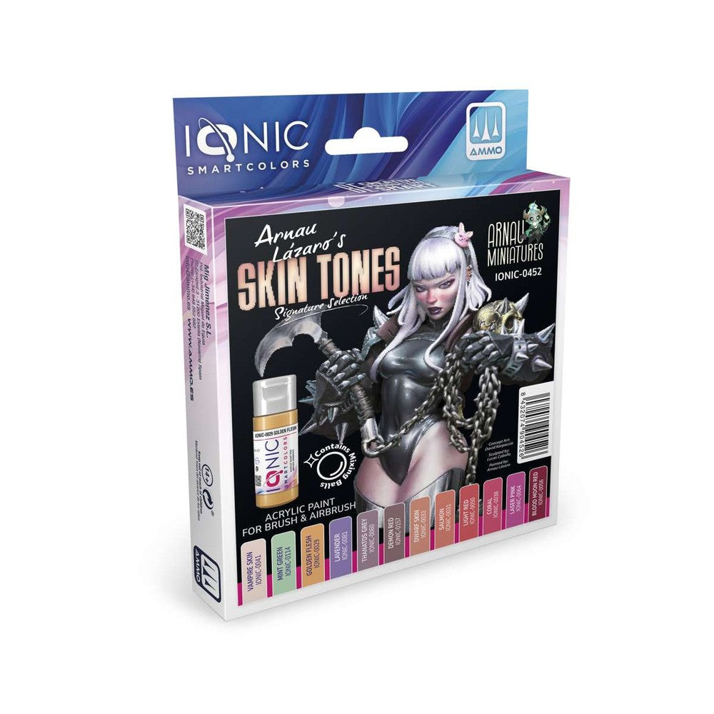 Ammo By Mig Ionic Arnau Lazaro Skin Tones Paint Set - IONIC-0452
