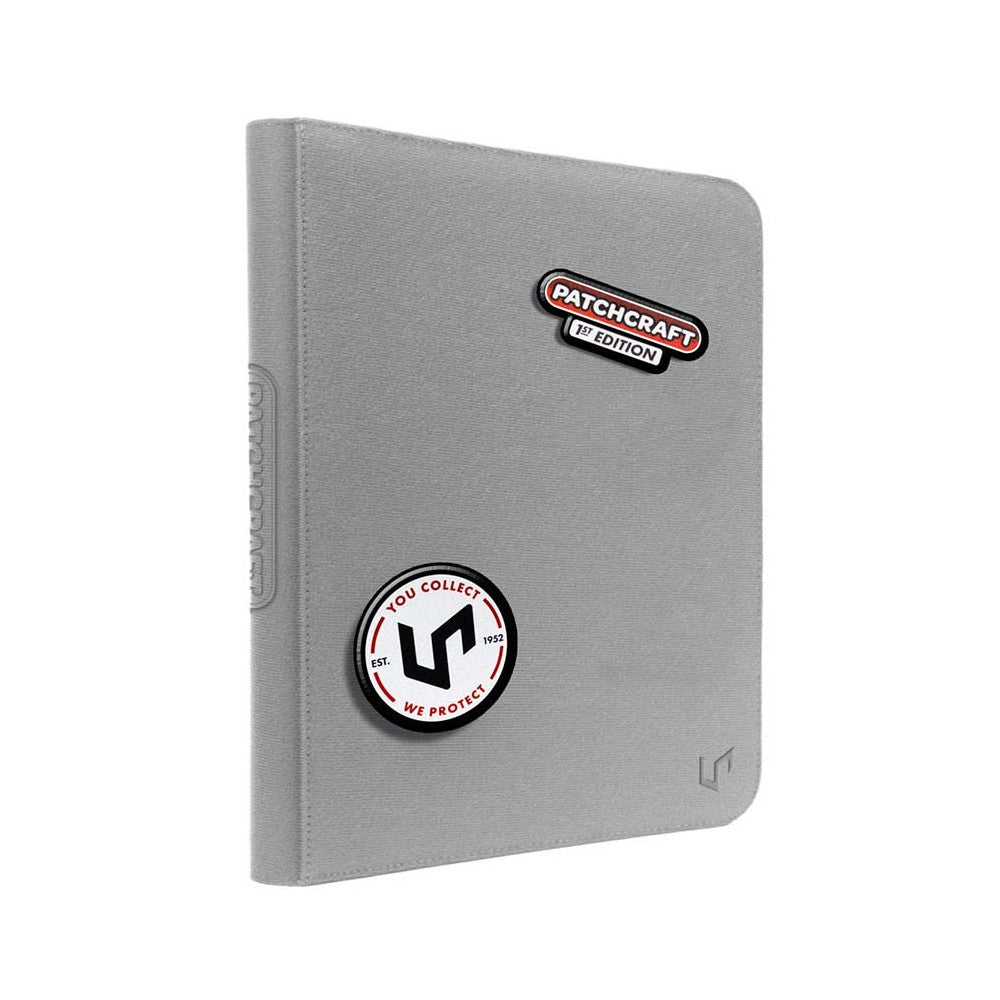 Ultra Pro PATCHCRAFT Zippered 9-Pocket PRO- Grey Trading Card Binder