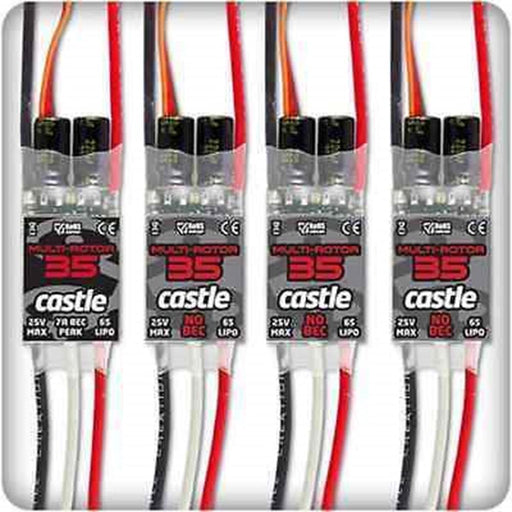 zCastle Creations 010012500 QuadPack 35 35AMP Multi-Rotor (4) Pack (10908647367)