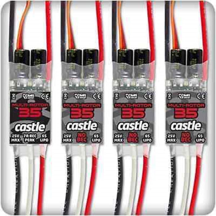 zCastle Creations 010012500 QuadPack 35 35AMP Multi-Rotor (4) Pack (10908647367)