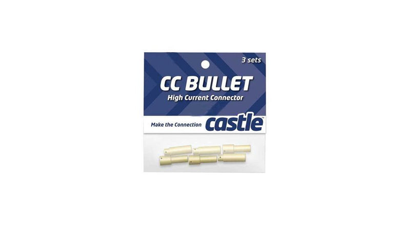 Castle Creations CCBUL553 5.5mm High Current CC Bullet Connector Set - Hobby City NZ