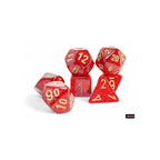Chessex Glitter Mega-hedral Ruby/Gold 7-Die Dice Set