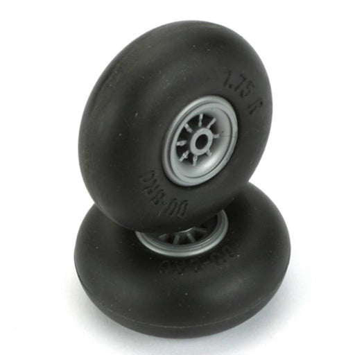 Dubro 175R 1.75" (44.45 mm) Round/Smooth Wheels (1 Pair) (10908673671)