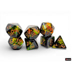 Chessex Brush Polyhedral Deep Forest/gold 7-Die Set - CHX24405