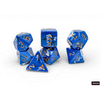 Chessex Brush Polyhedral Wavebreak/gold 7-Die Set - CHX24406