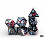 Chessex Brush Polyhedral Dark Side/blue 7-Die Set - CHX24408