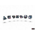 Chessex Brush Polyhedral Dark Side/blue 7-Die Set - CHX24408