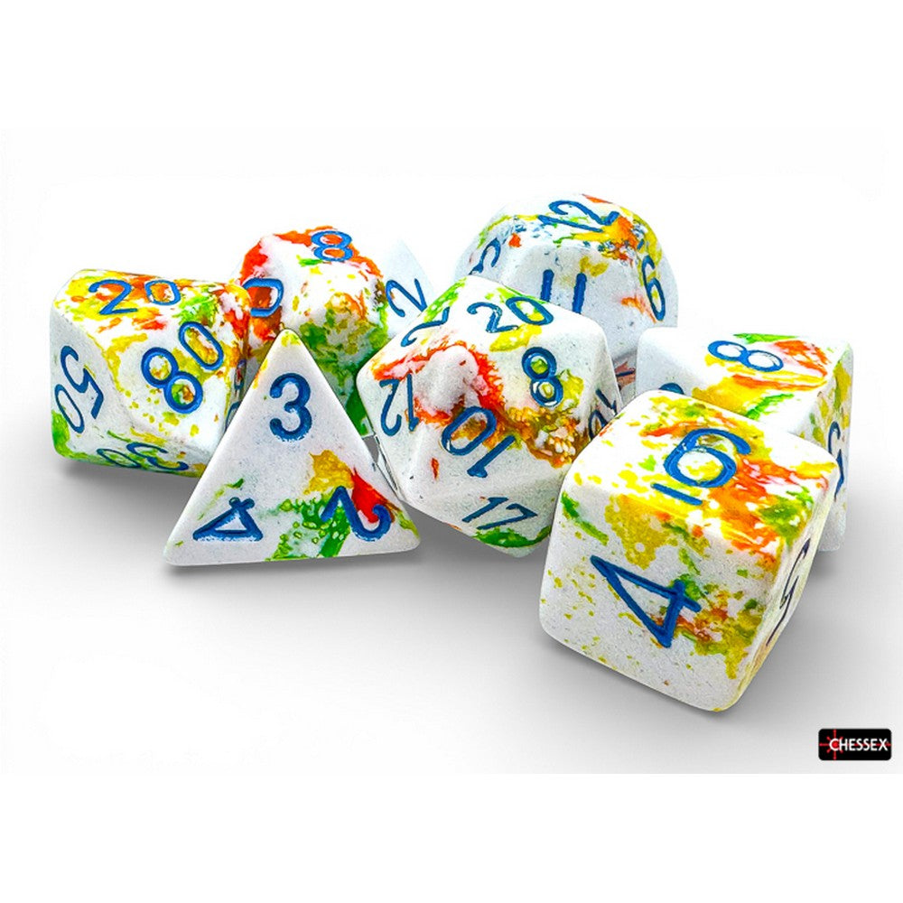 Chessex Brush Polyhedral Breezy/blue 7-Die Set - CHX24409