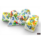 Chessex Brush Polyhedral Breezy/blue 7-Die Set - CHX24409