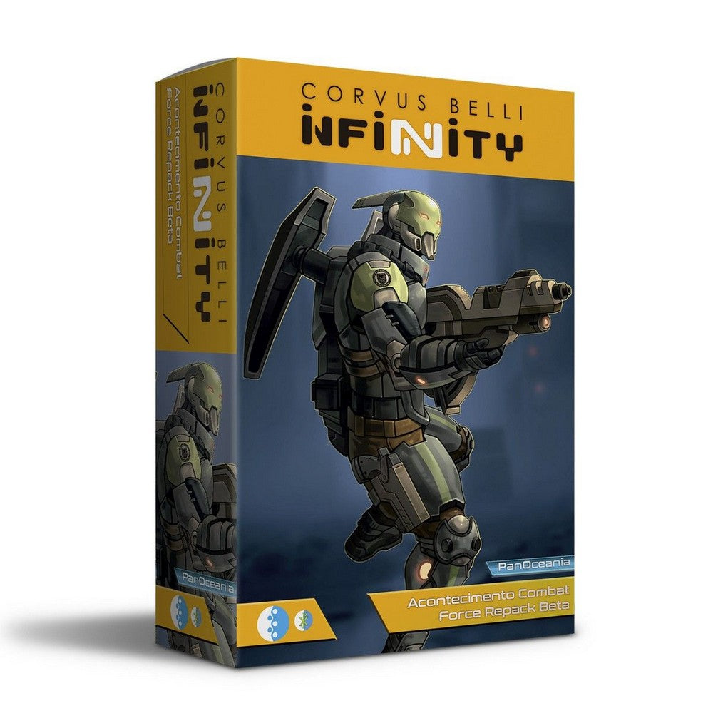 Corvus Belli Infinity Shock Army of Acontecimento Combat Force Repack Beta Miniature Set