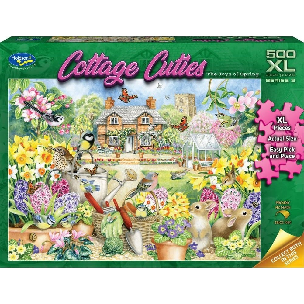 Holdson Cottage Cuties Series 2 Joys of Spring 500pc Jigsaw Puzzle