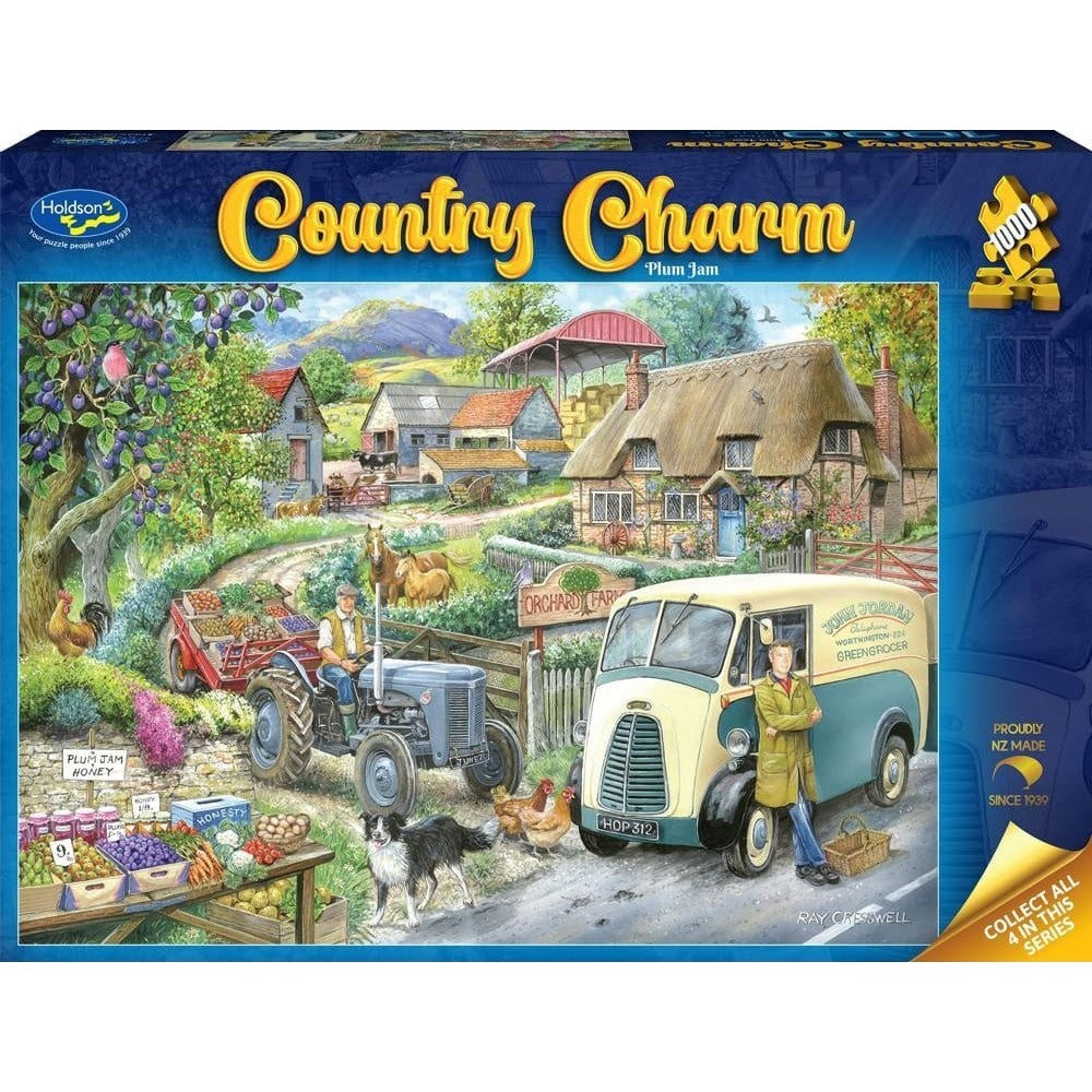 Holdson Country Charm Plum Jam Jigsaw Puzzle 1000pc