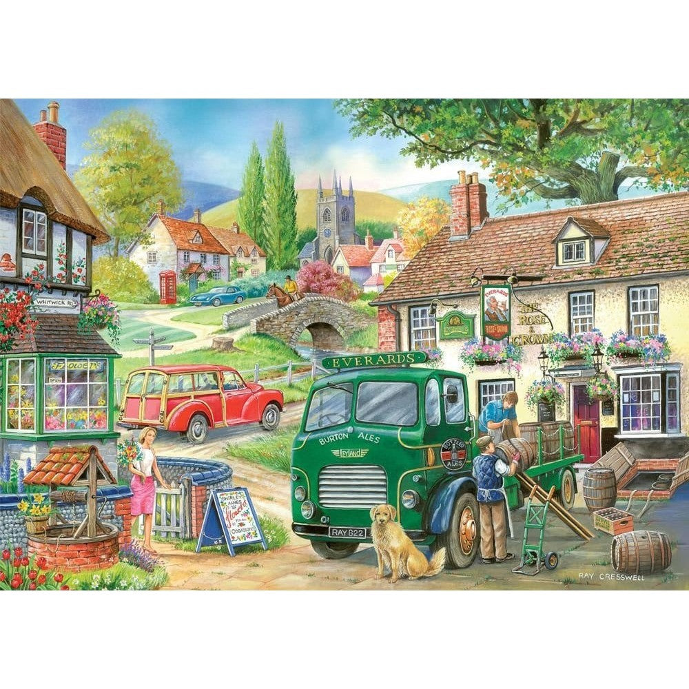 Holdson Country Charm Roll Out the Barrel 1000pc Jigsaw Puzzle (2)