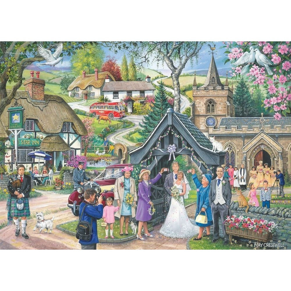 Holdson Country Charm Wedding Day 1000pc Jigsaw Puzzle (2)