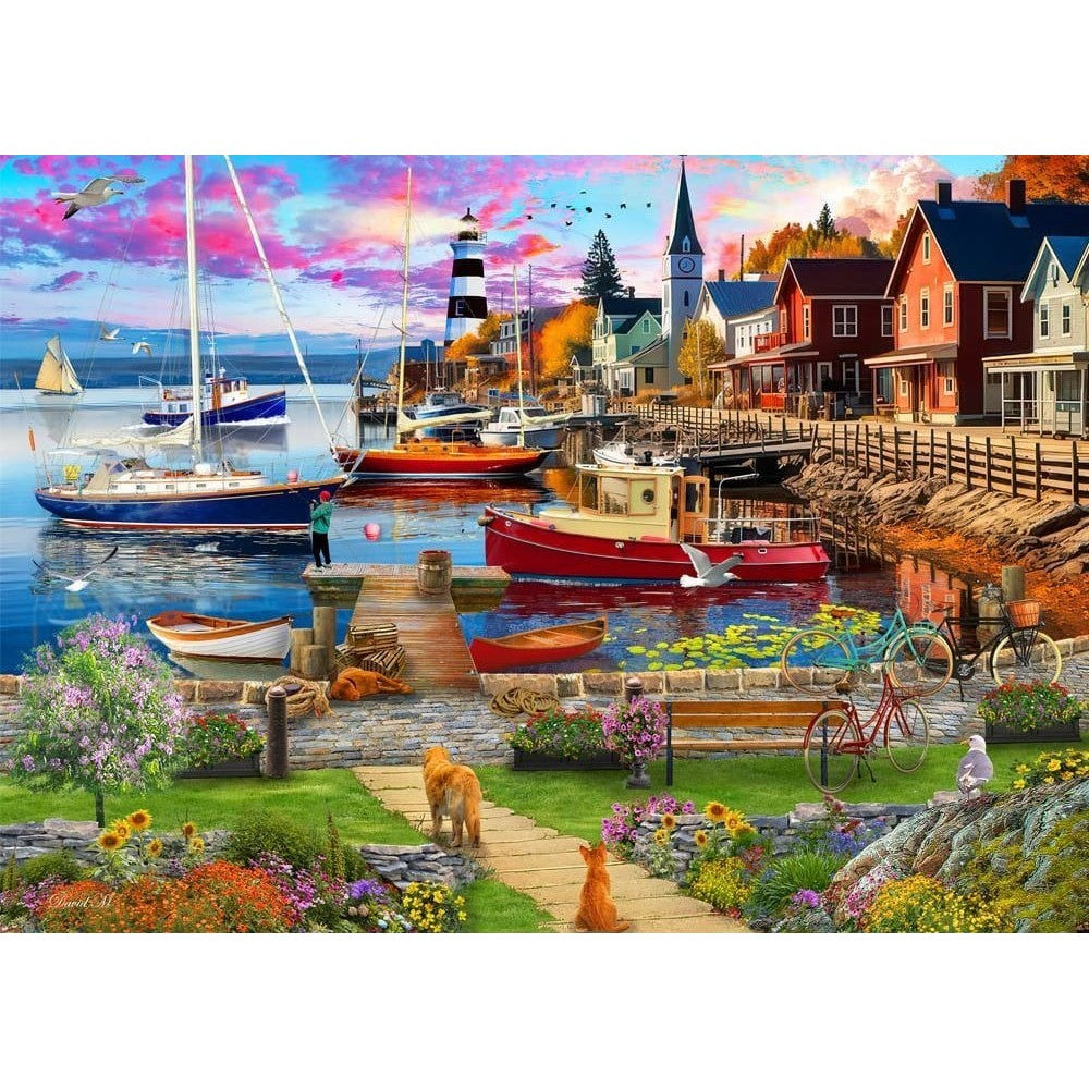 Holdson Seas the Day Boat Harbour 1000pc Jigsaw Puzzle (2)