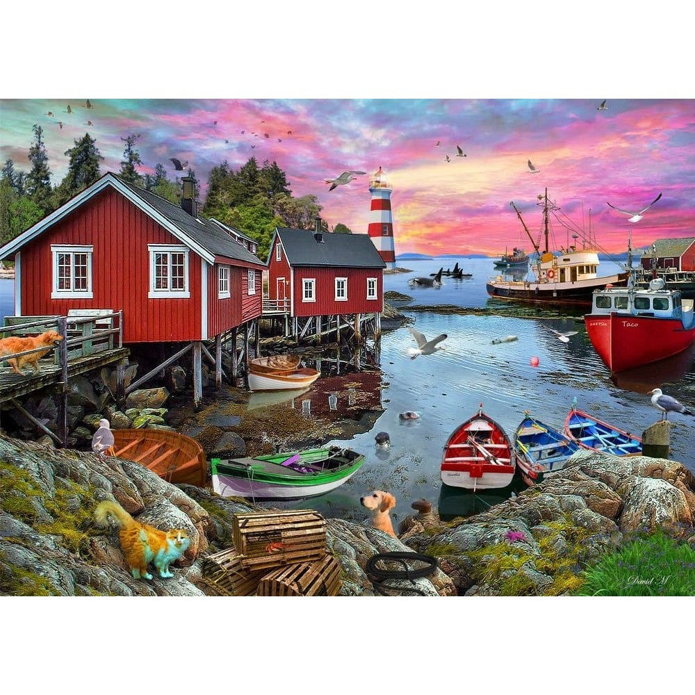 Holdson Seas the Day, Fisherman's Cove 1000pc Jigsaw Puzzle (2)