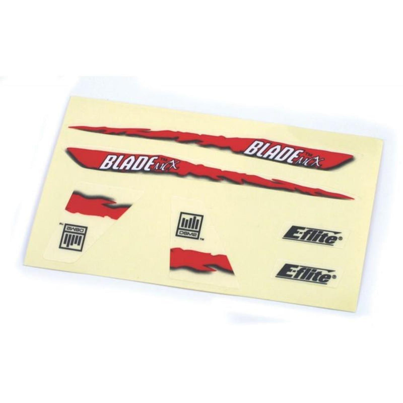xzE-Flite EFLH2229 Decal Sheet: Red Graphics BCMX