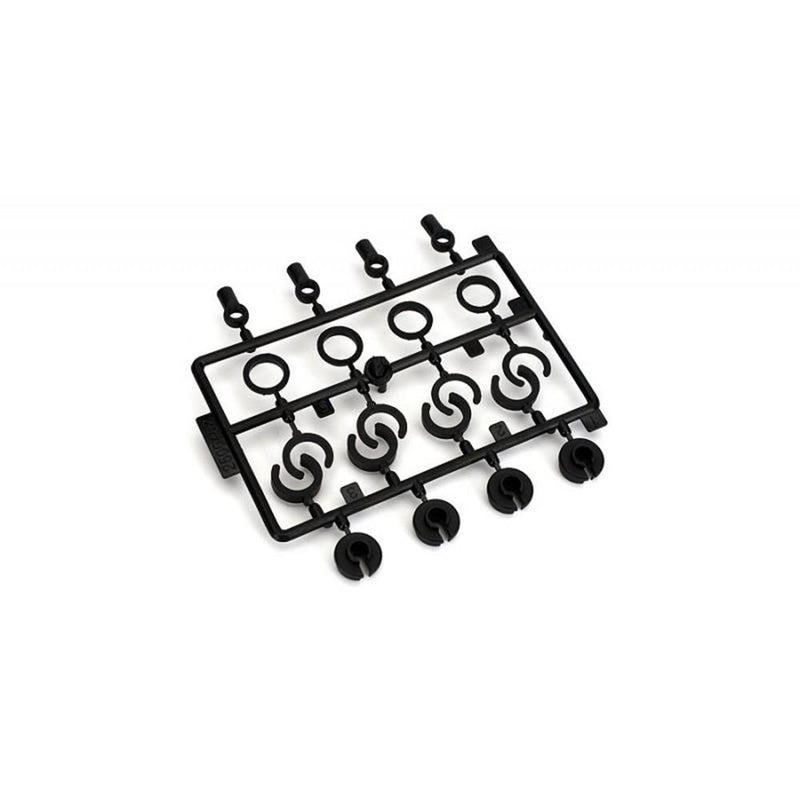 xECX ECX1038 Shock End Spare Cup Spare Clip Set