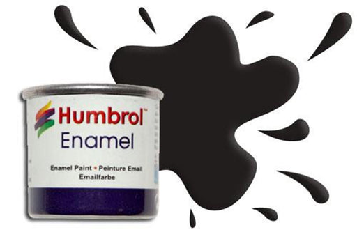 Humbrol 21 ENAMEL GLOSS BLACK (8339833127149)