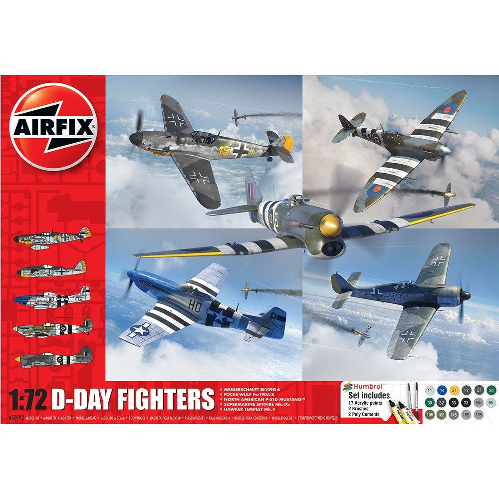 Airfix D-Day Fighters Aircraft Kit Gift Set 1/72 Scale - AIR250192