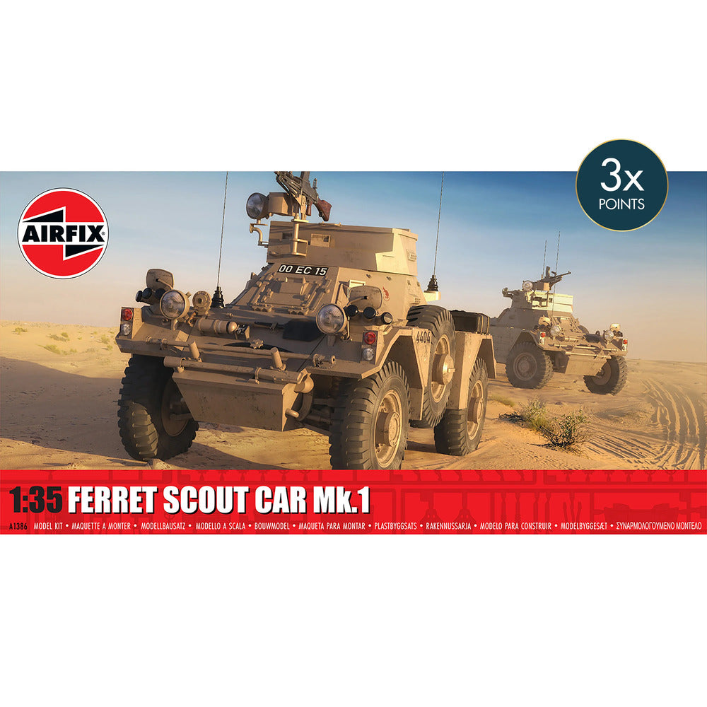 Airfix Ferret Scout Car Mk.1 Plastic Model Kit 1/35 Scale