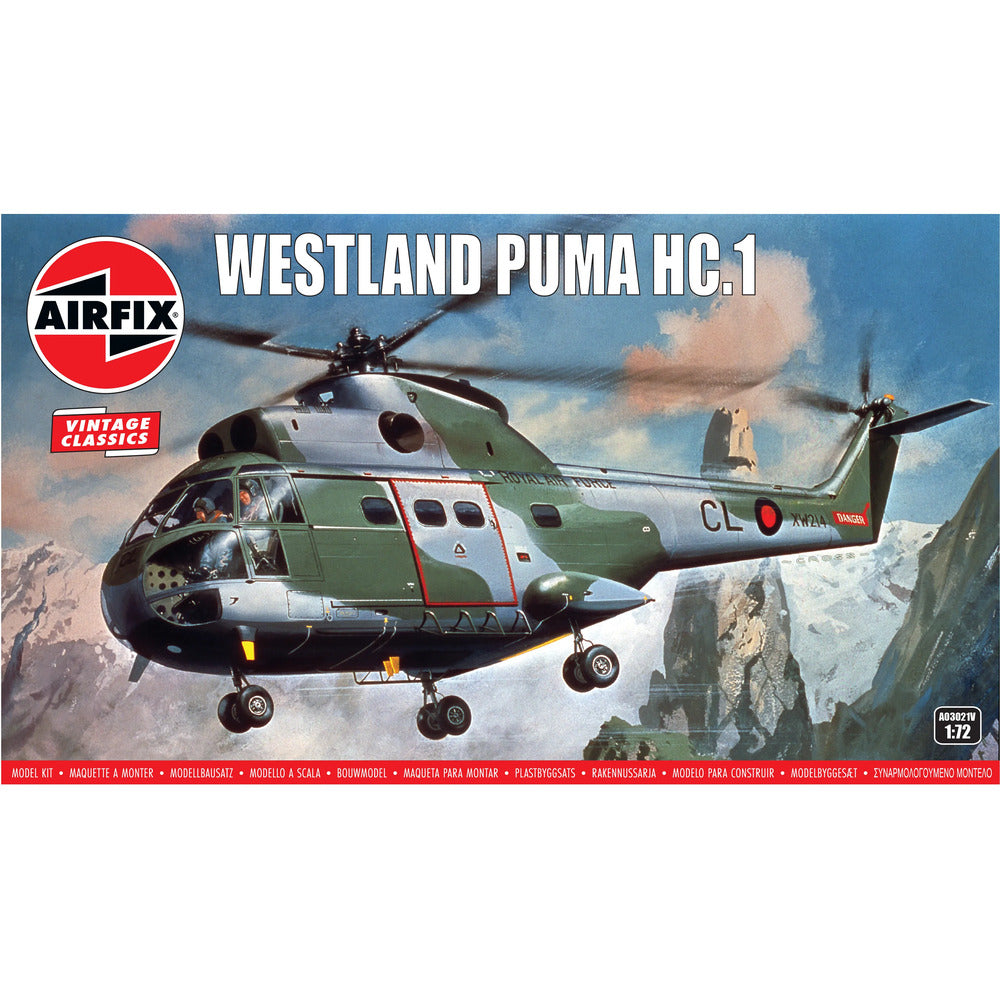 Airfix Westland Puma HC.1 Vintage Aircraft Kit 1/72 Scale